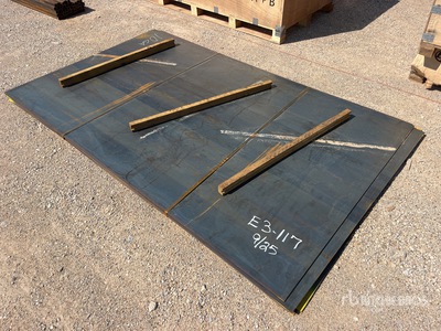 Quantity of (10) 5 ft 1 in x 8 ft 6 in 10 Ga Steel Plates