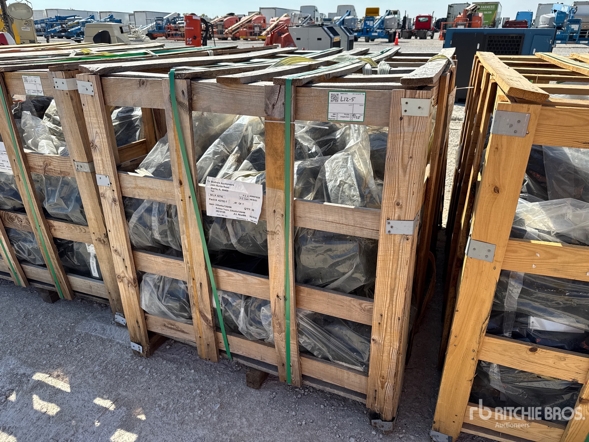 Quantity of (20) 230 X 72 X 45 SHW Rubber Tory (Unused)