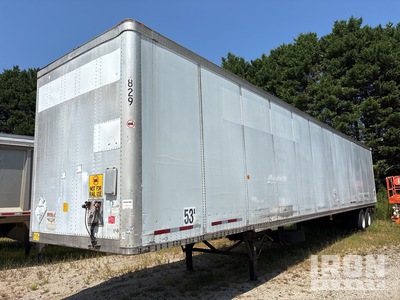 2002 Wabash DVCVHPC 53 ft x 102 in T/A Van Trailer