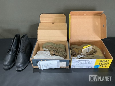 (44) Pairs of Assorted Men’s Boots & (2) Pairs of Men’s Safety Shoes