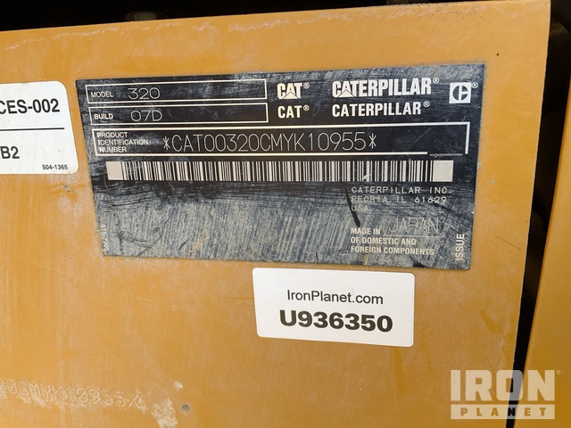 EXCAVADORA 2021 CATERPILLAR 320