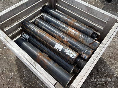 Quantity of (16) 6" x 3' Diamond Core Drill Bits Części bitów
