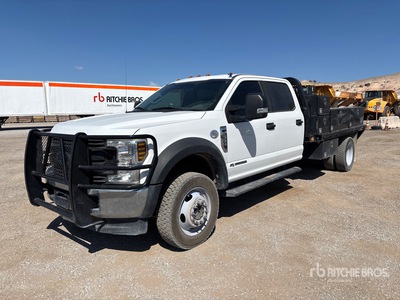 2019 Ford F-550 XL 4x4 Crew Cab Flatbed Truck