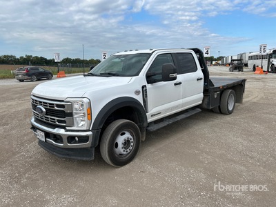 2023 Ford F-450 XL 4x4 Crew Cab Flatbed Truck
