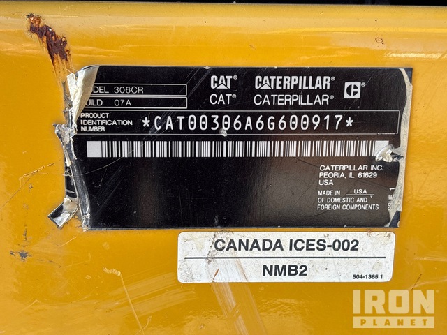 EXCAVADORA 2020 CATERPILLAR 306CR