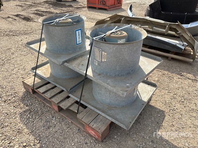 Quantity of (4) Tri-Metal 194 PF 1 hp Ventilador de aireacion