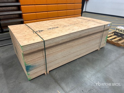 Quantity of (60) 1/2 in x 4 ft x 8 ft CSP/DFP No Stamp Contreplaqué (Unused)