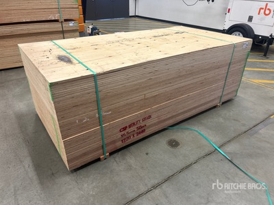 Quantity of (50) 5/8 in x 4 ft x 8 ft CSP/DFP No Stamp Plywood (Unused)