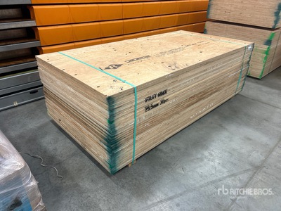 Quantity of (30) 1 in x 4 ft x 8 ft CSP/DFP No Stamp Plywood Plywood (Unused)