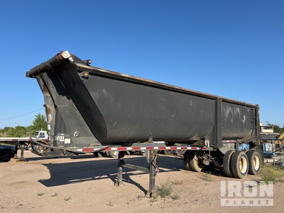 1995 Western Construction 26 ft T/A Frameless End Dump Trailer