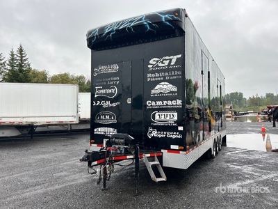 2002 Fabri-Remorque Tri/A 2 Car Enclosed 30 ft Car Carrier Trailer