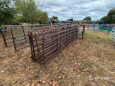 Quantity of (7) 16 ft Square Bar Gates