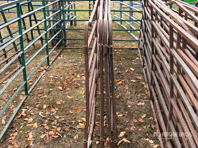 Quantity of (4) 12 ft Square Bar Gates