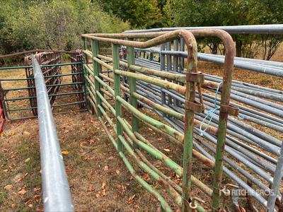 Quantity of (2) 12 ft Heavy Duty Tube Round Pen Fencing