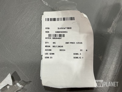 (485) Boeing LD111-0022-0412 Shear Bolts