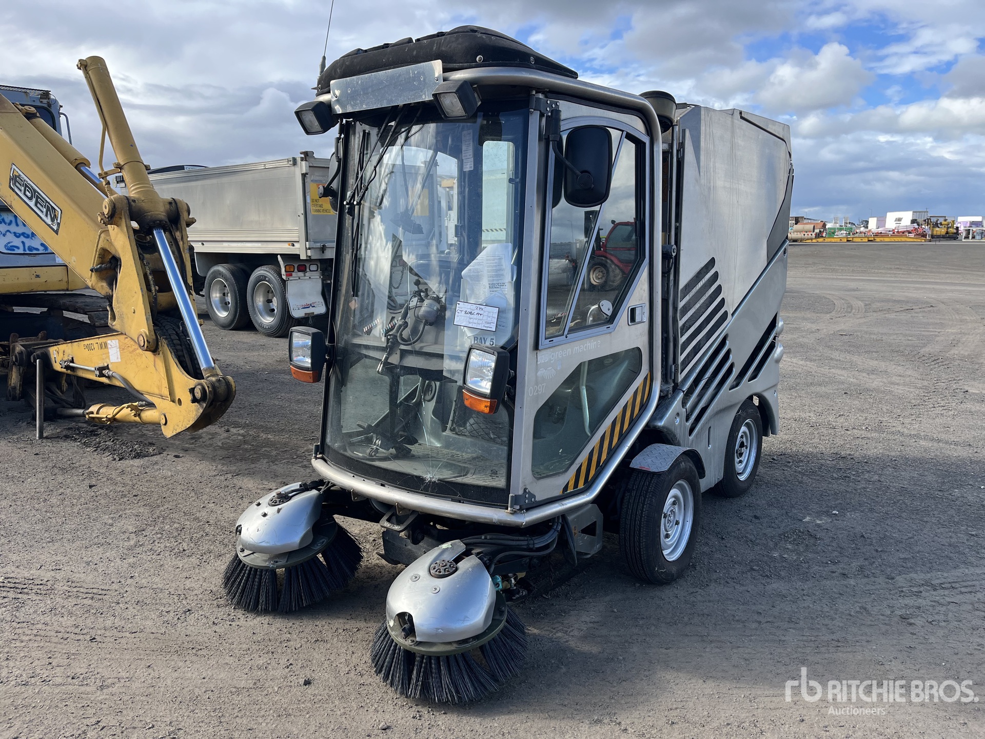 Green Machine Sweeper Truck