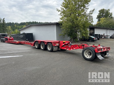 2021 Globe GTBN553-58-30HGG-EX 55 ton Tri/A 29 ft - 50 ft Extendable Beam Lowboy Trailer