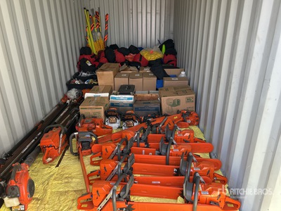 Quantity of Tools with 20 ft Storage Container