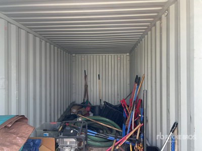 Quantity of Tools with 20 ft Storage Container