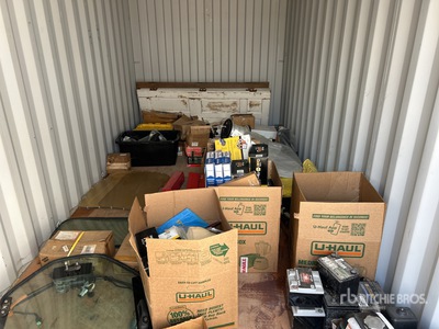 Quantity of Tools with 20 ft Storage Container