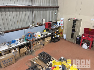 Quantity of Work Benches, Miscellaneous Parts, Hoses & Tools