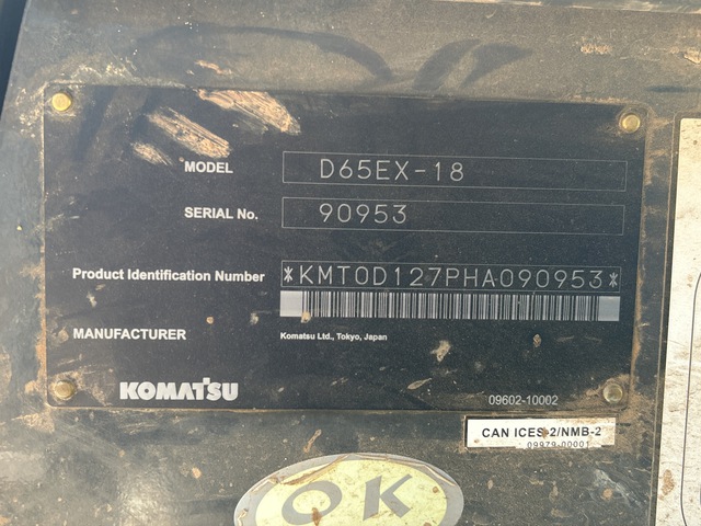 TOPADOR FRONTAL 2018 KOMATSU D65EX18