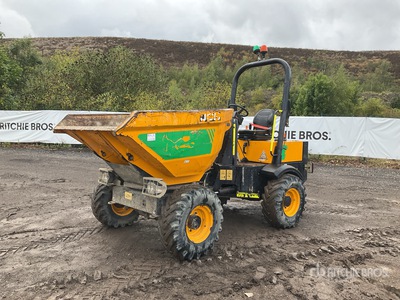 2017 JCB 3 ton 4x4 Swivel Dumper