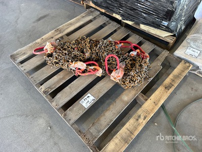 Quantity of (6) 2024 Landhonor LHR-G80 Double Leg Chain Sling (Unused)