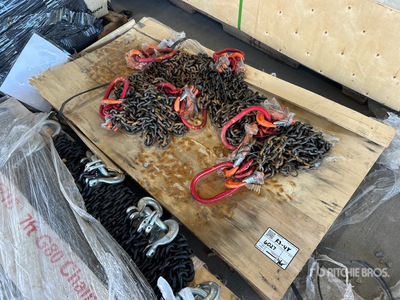 Quantity of (6) 2024 Landhonor LHR-G80 Double Leg Chain Sling (Unused)