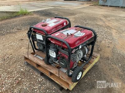 (2) Briggs & Stratton 6.5kW PRO6500 Portable Generator Sets