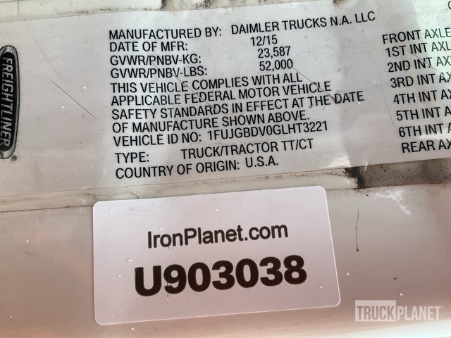 CAMIóN 2016 FREIGHTLINER