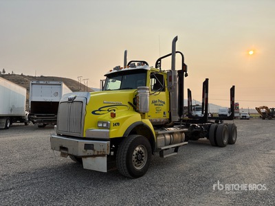 2014 Western Star 4900SA 6x4 Short Wood Rungen-Lkw