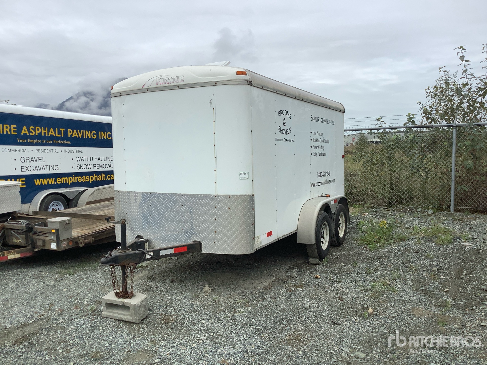 2013 Snake River 12 ft T/A Utility Trailer