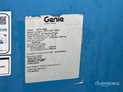 2018 Genie GTH-1056 Chariot élévateur télescopique