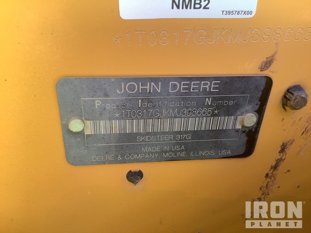 MINI CARGADOR SOBRE ORUGAS 2021 JOHN DEERE 317G