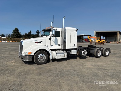 2012 Peterbilt 386 8x4 Tri/A Sleeper Truck Tractor