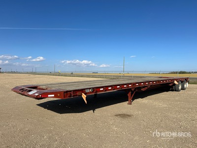 2007 Gerrys KFL60T-16W 47 ft 16-Wheel Flatbed Oilfield Trailer