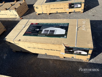 2025 KJ K2223G Double Garage Metal Opslag Gebouw (Unused)