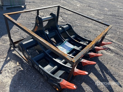 2025 KJ AMK36 65 in Excavator Rake - Fits Cat 336 / 30 - 38 ton (Unused)
