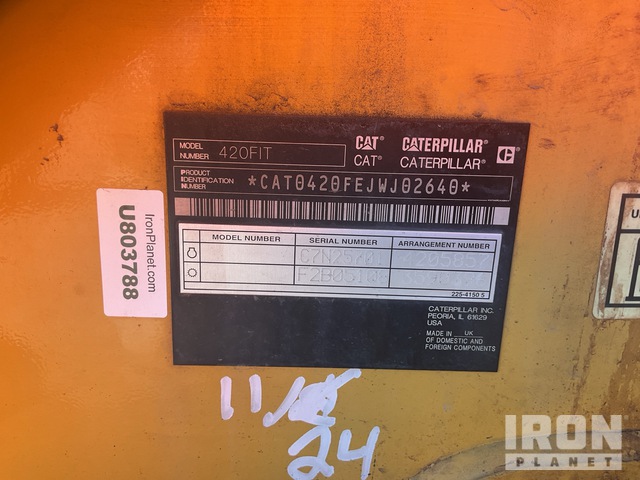 RETROEXCAVADORA 2014 CATERPILLAR 420FIT