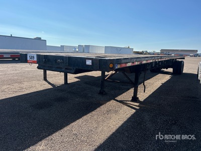 1999 Fontaine T/A 48 ft Extendable Remorque à plateau