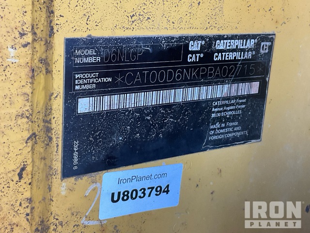 TOPADOR FRONTAL 2015 CATERPILLAR D6NLGP