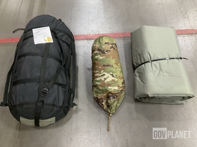 (9) Sleep Systems, (1) Tent, (9) Self-Inflating Sleeping Mats & Assorted Items