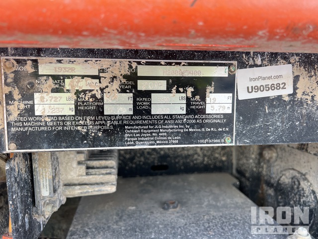 ELEVADOR TIJERA 2019 JLG 1932R