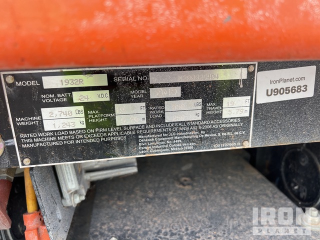 ELEVADOR TIJERA 2019 JLG 1932R