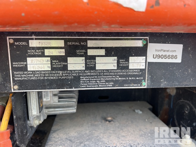 ELEVADOR TIJERA 2019 JLG 1932R