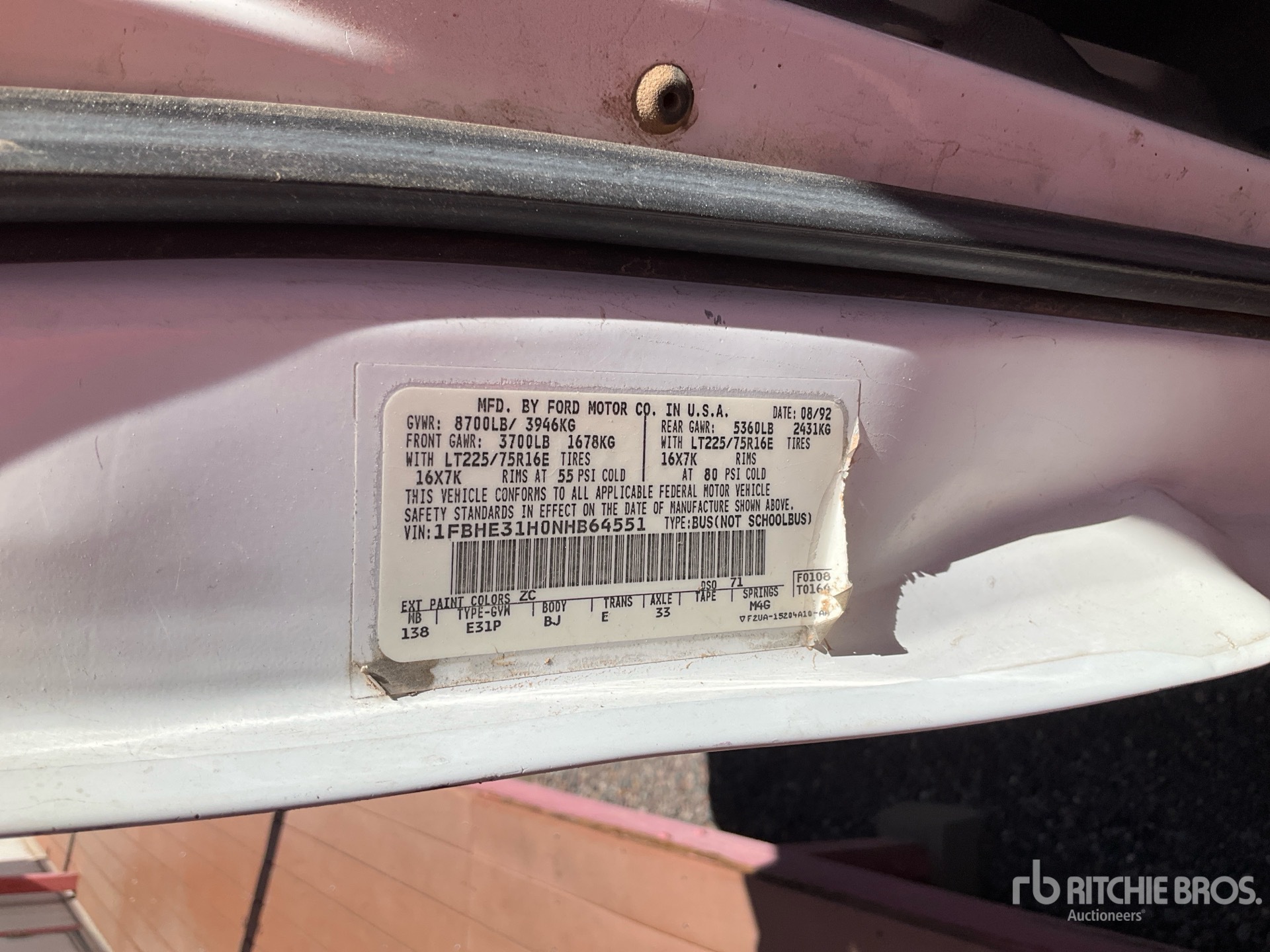 1992 Ford E-350 バン