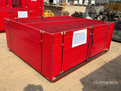 Quantity of (30) Canex 8 ft x 6 ft Powder Coated Bauzaun (Unused)