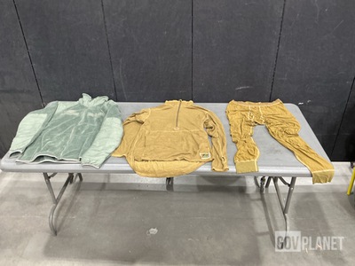 (60) Pairs of Drawers, (16) Cold Weather Jackets & (3) Cold Weather Shirts