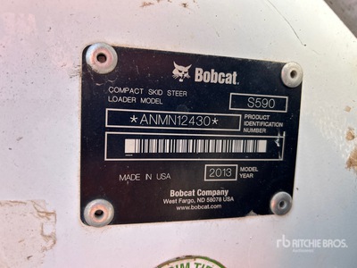 2013 Bobcat S590 Skid Steer Loader